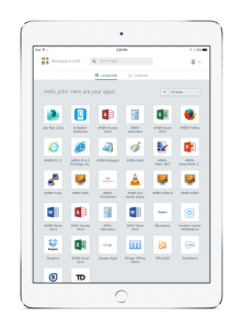VMware Workspace ONE App Catalog on white iPad featured by RemoteRelief